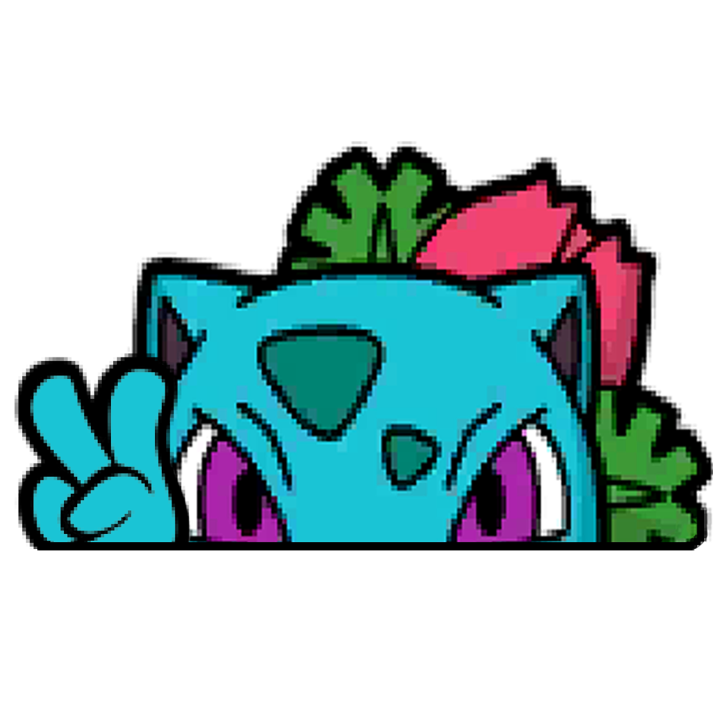 "IVYSAUR HEAD" WINDOW PEEKER