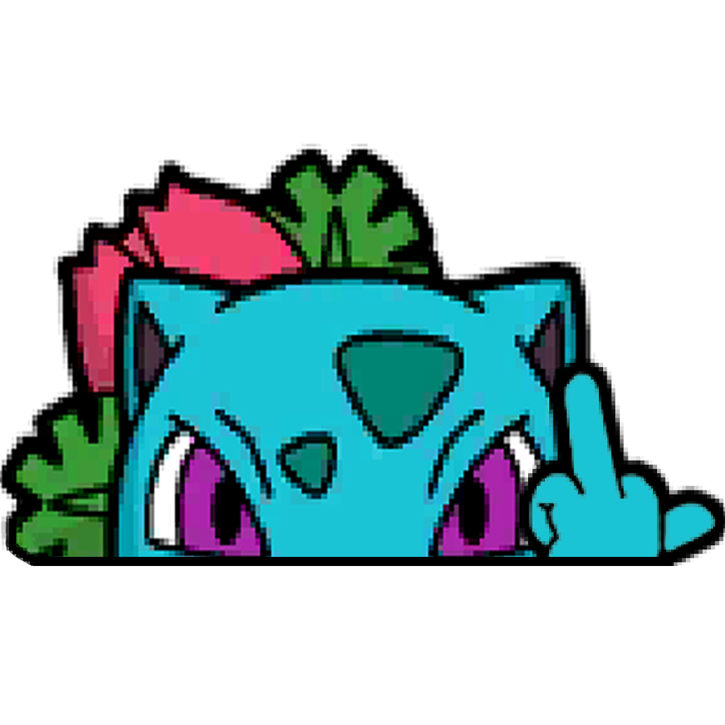 "IVYSAUR HEAD" WINDOW PEEKER