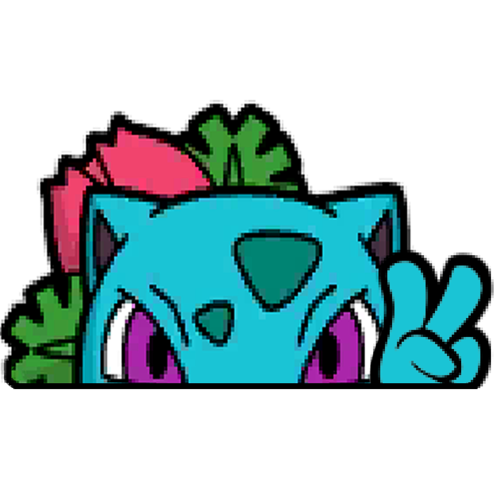 "IVYSAUR HEAD" WINDOW PEEKER