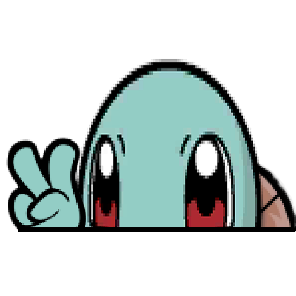"SQUIRTLE HEAD" WINDOW PEEKER