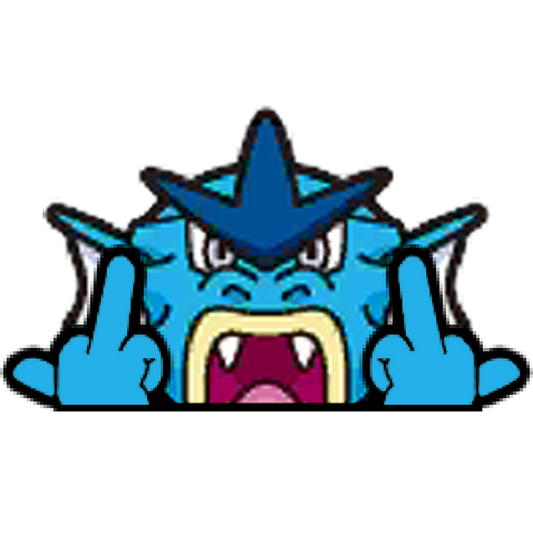 "GYARADOS HEAD" WINDOW PEEKER