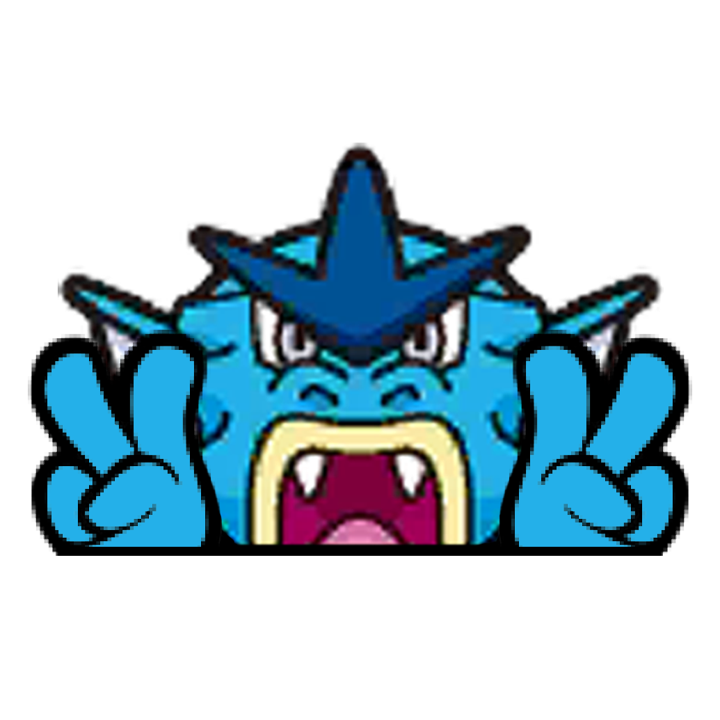 "GYARADOS HEAD" WINDOW PEEKER