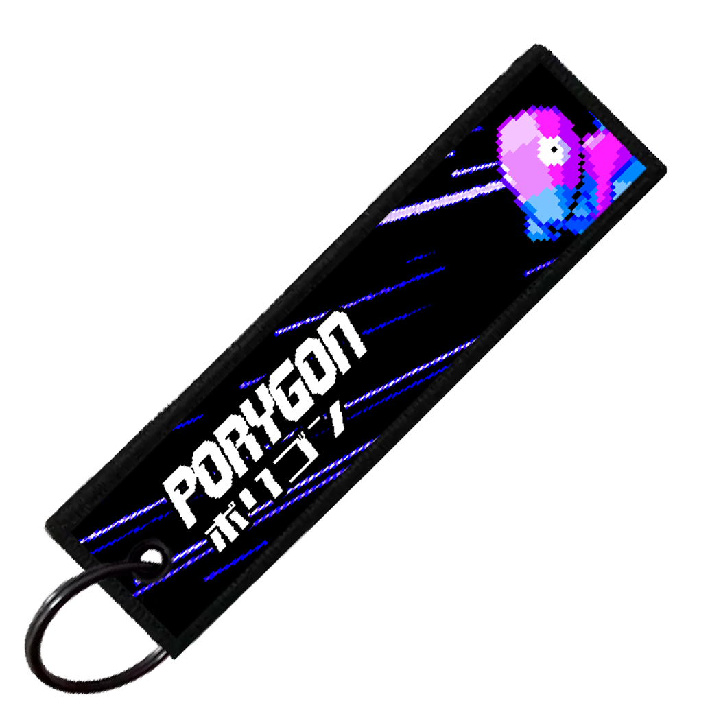 "JAPANESE PORYGON" CUSTOM KEY TAG