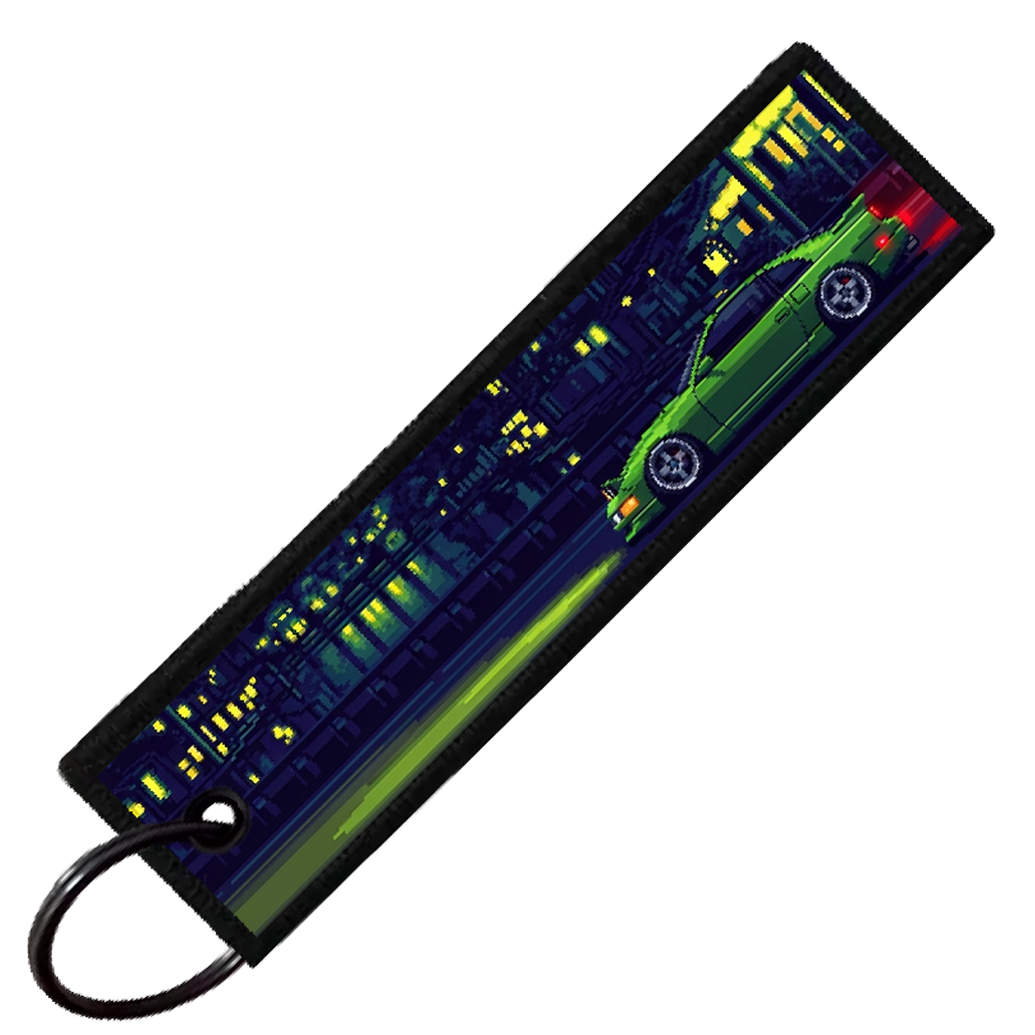 "300SX PIXEL SIDE PROFILES" CUSTOM KEY TAG