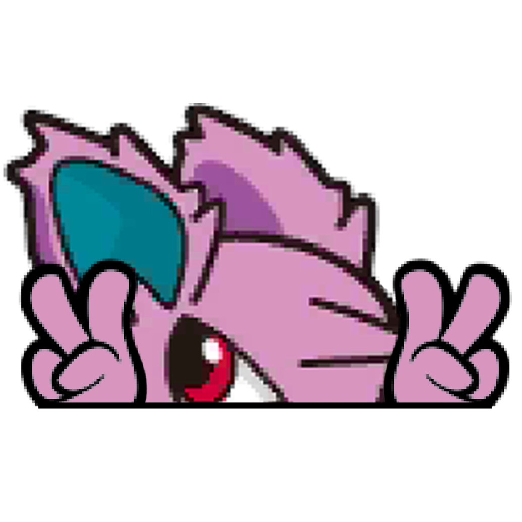 "NIDORAN HEAD" WINDOW PEEKER