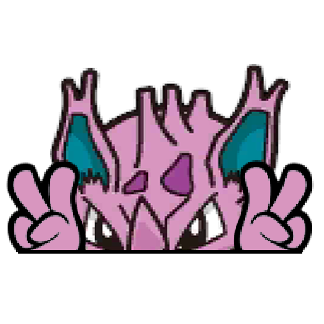 "NIDORINO HEAD" WINDOW PEEKER