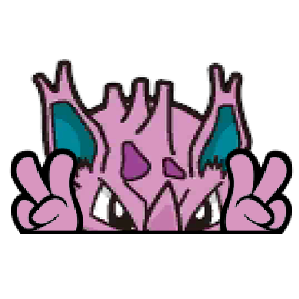 "NIDORINO HEAD" WINDOW PEEKER
