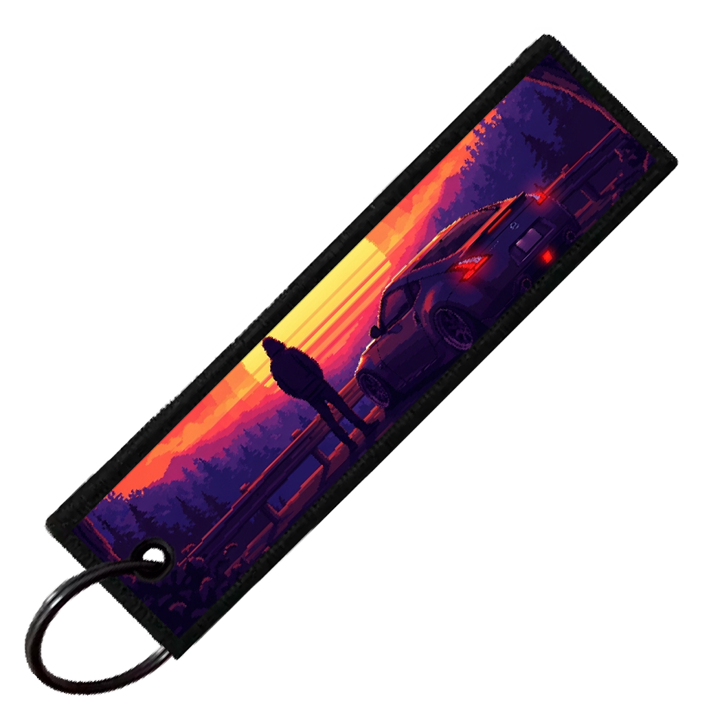 "370Z SLAMMED SUNSET" CUSTOM KEY TAG