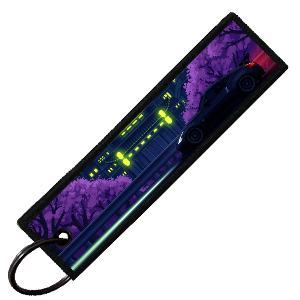 "370Z PIXEL SIDE PROFILES" CUSTOM KEY TAG