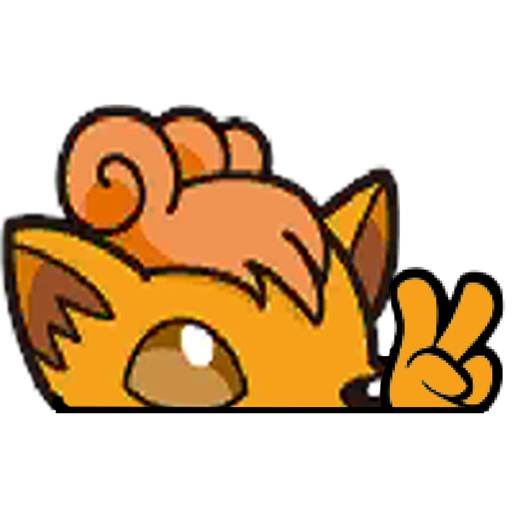 "VULPIX HEAD" WINDOW PEEKER