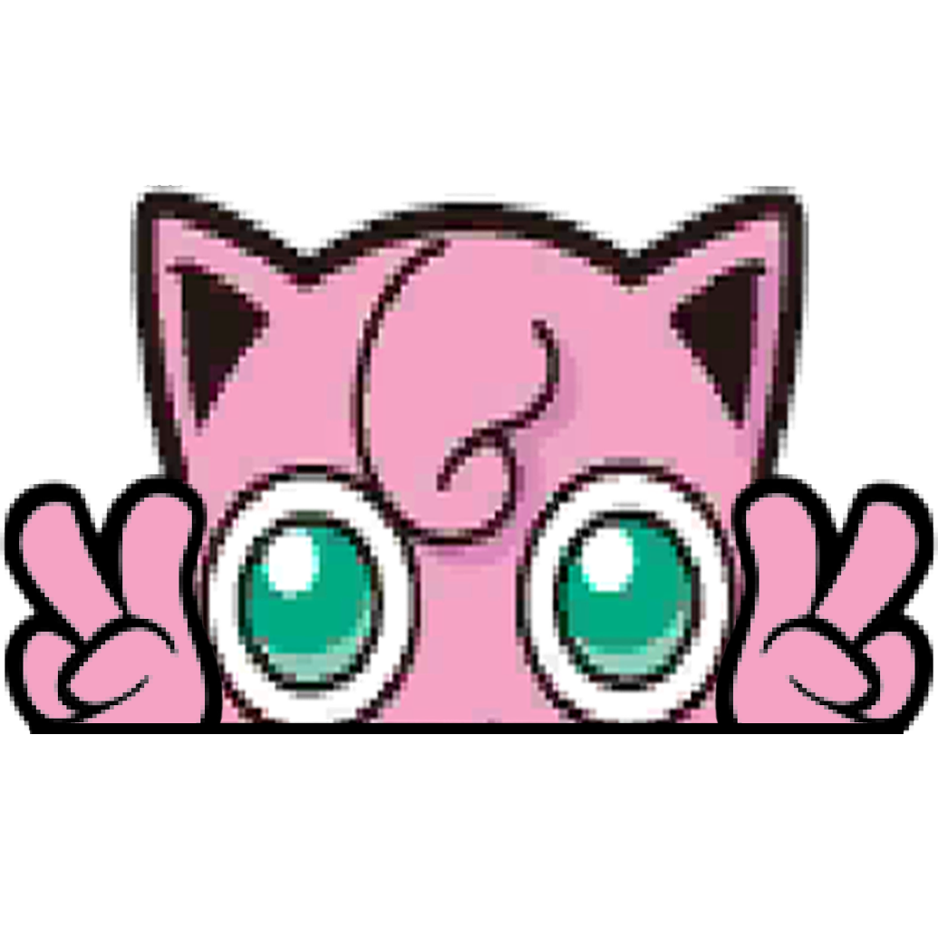 "JIGGLYPUFF HEAD" WINDOW PEEKER