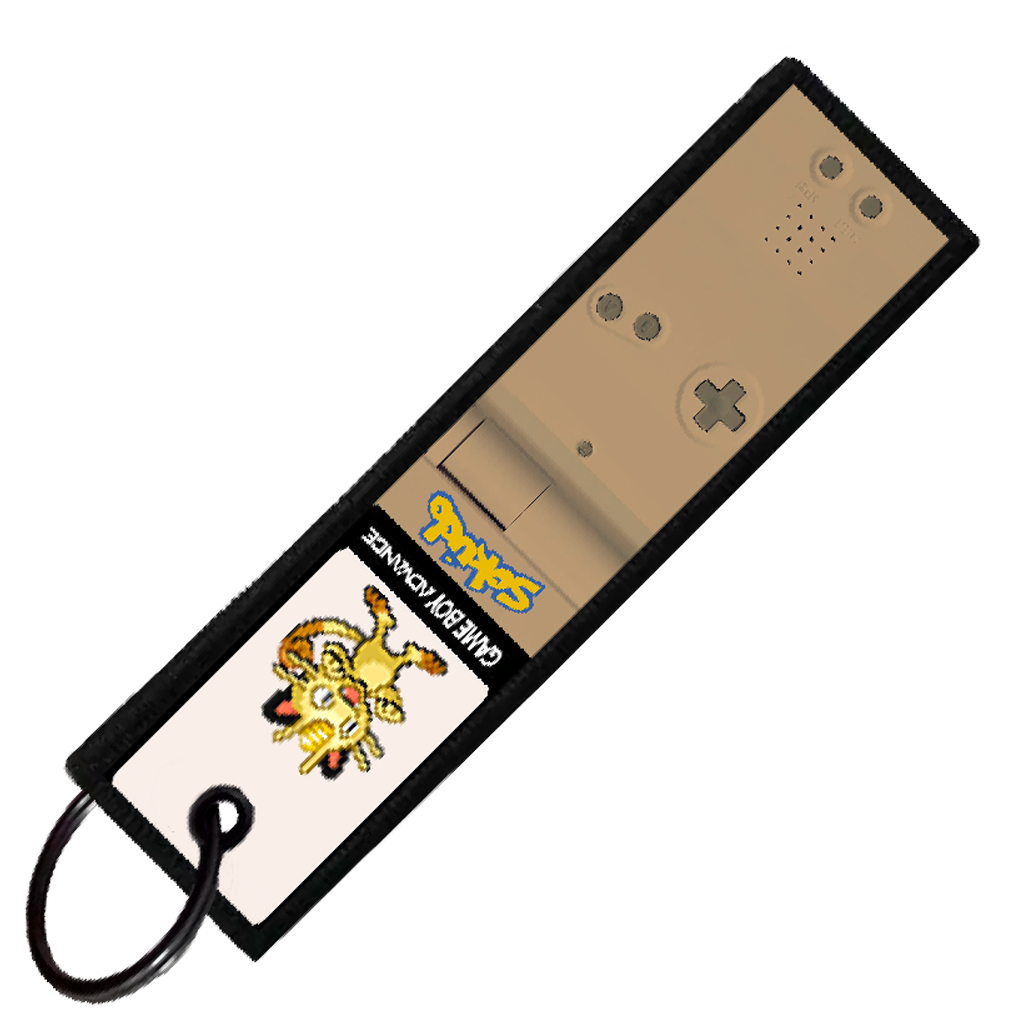 "MEOWTH GAMEBOY" CUSTOM KEY TAG