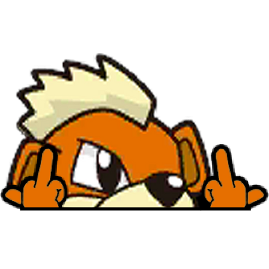 "GROWLITHE HEAD" WINDOW PEEKER