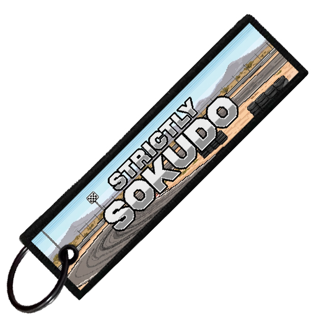 "APPLE VALLEY SPEEDWAY 8-BIT DRIFTERS" CUSTOM KEY TAG