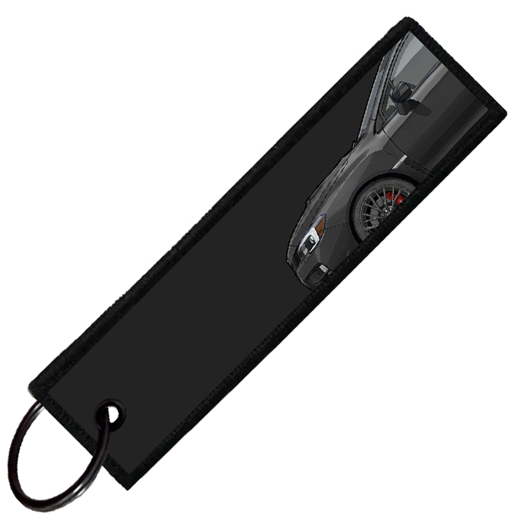 "BLACK WRX STI SIDE PROFILE" CUSTOM KEY TAG