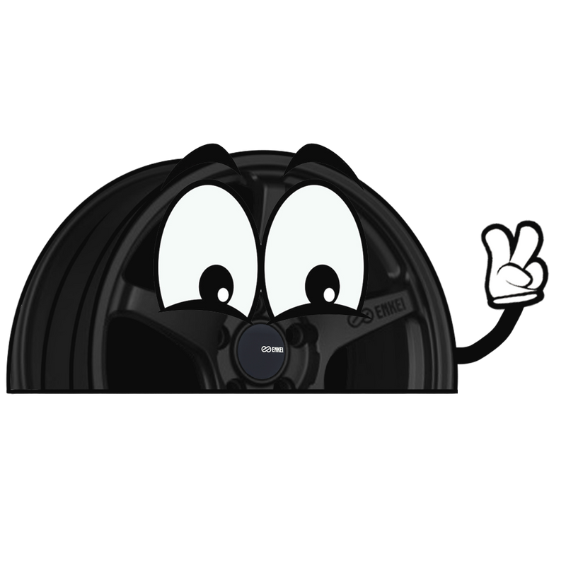 "BLACK TS-5" ENKEI WINDOW PEEKER