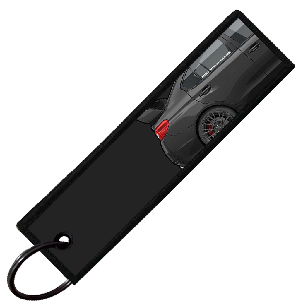 "BLACK WRX STI SIDE PROFILE" CUSTOM KEY TAG