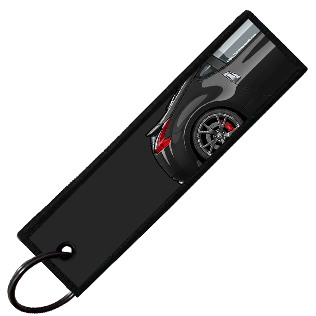 "BLACK 370Z SIDE PROFILE" CUSTOM KEY TAG