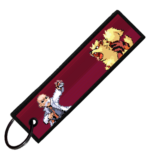 "GYM LEADER BLAINE" CUSTOM KEY TAG