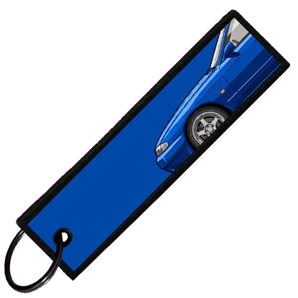 "BLUE R32 SIDE PROFILE" CUSTOM KEY TAG