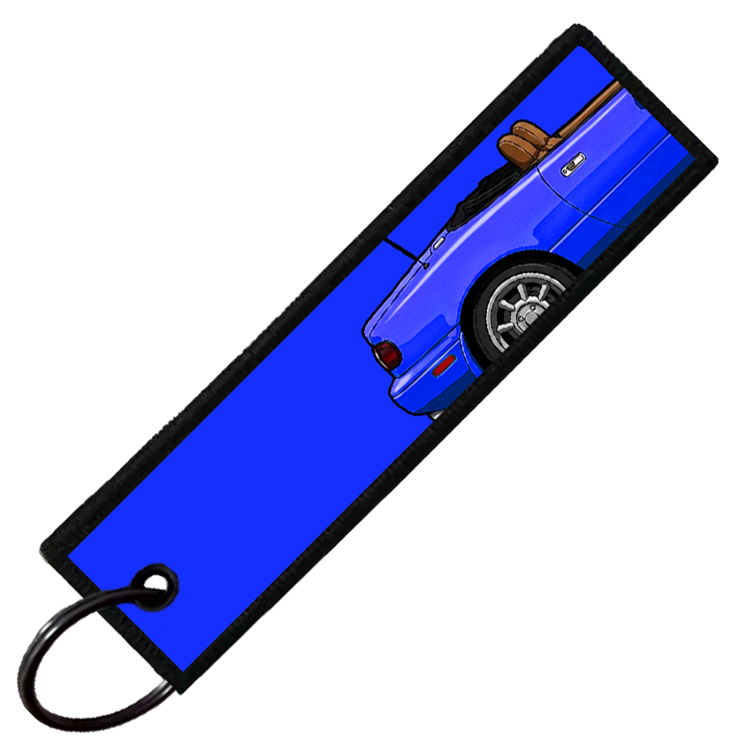"BLUE MIATA SIDE PROFILE" CUSTOM KEY TAG