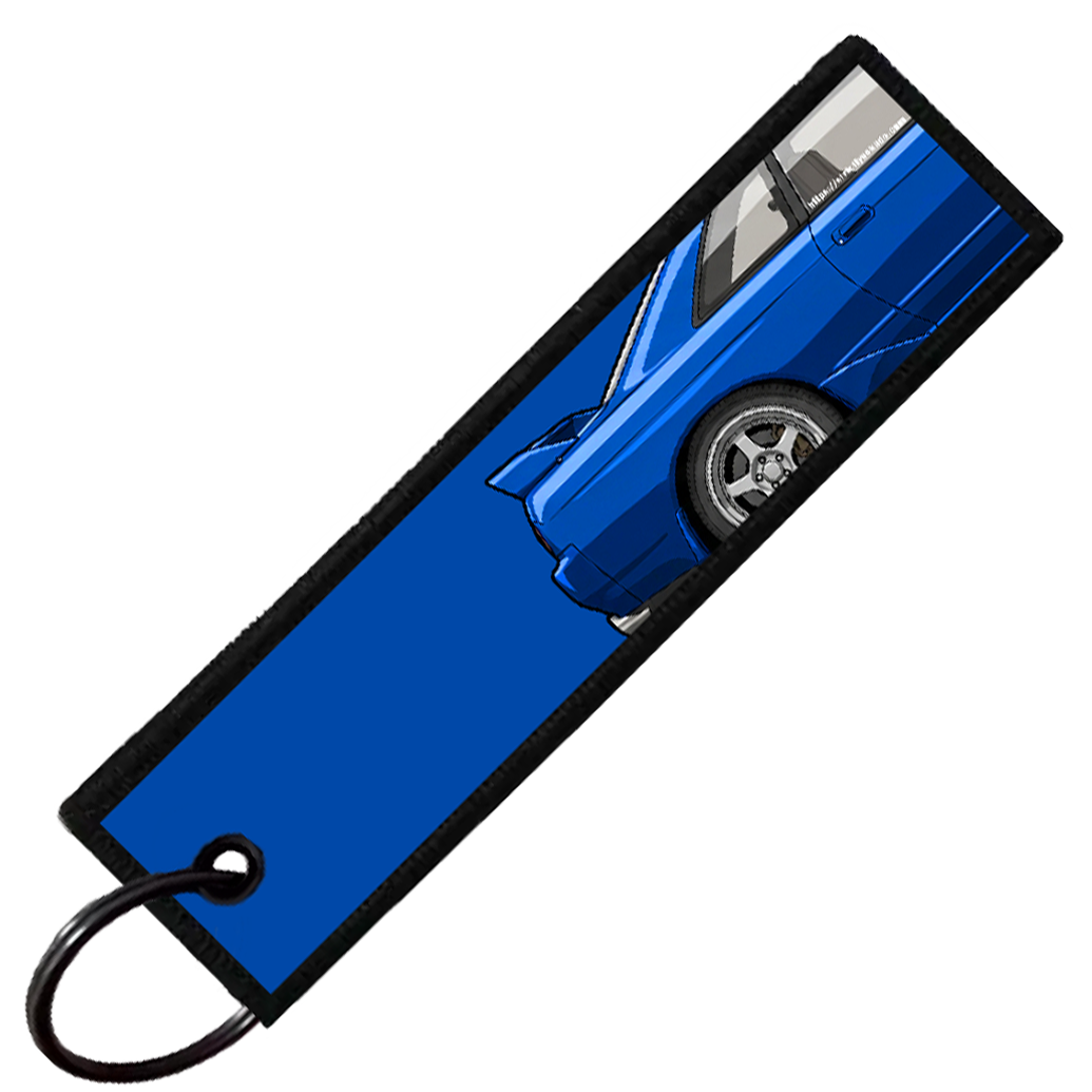 "BLUE R32 SIDE PROFILE" CUSTOM KEY TAG