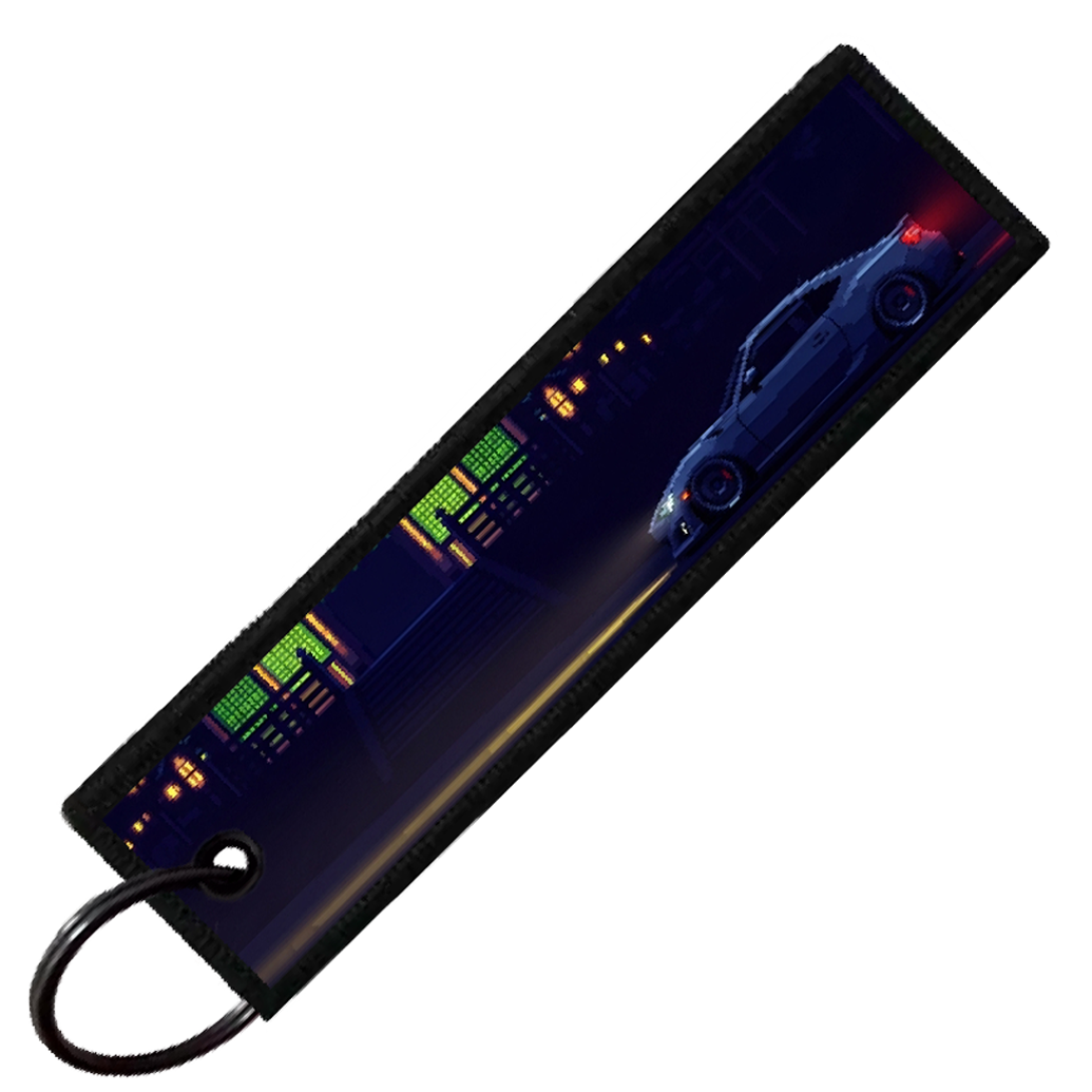 "BRZ PIXEL SIDE PROFILES" CUSTOM KEY TAG