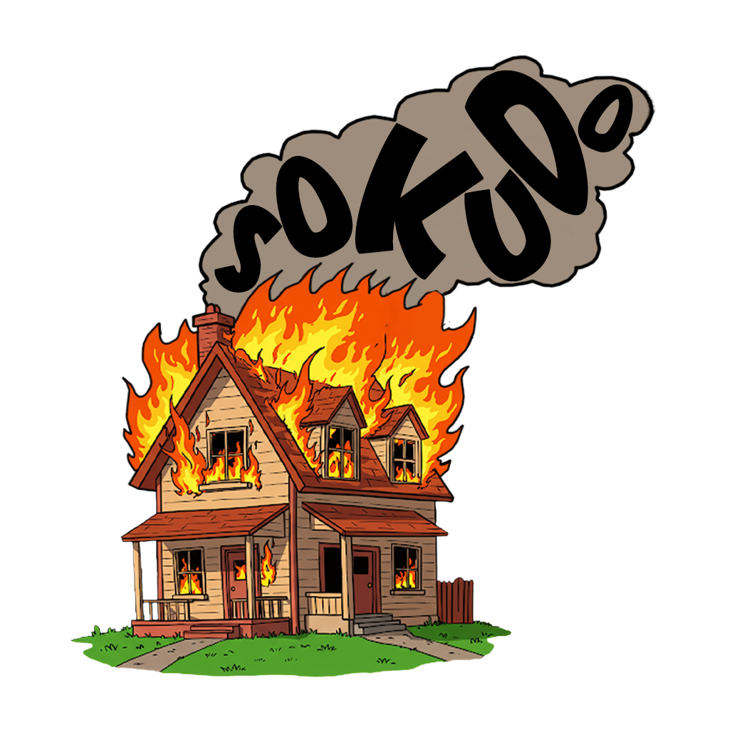 "BURNING HOUSE" SOKUDO DECAL