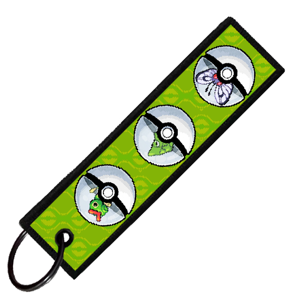 "CATERPIE POKEBALL EVO" CUSTOM KEY TAG