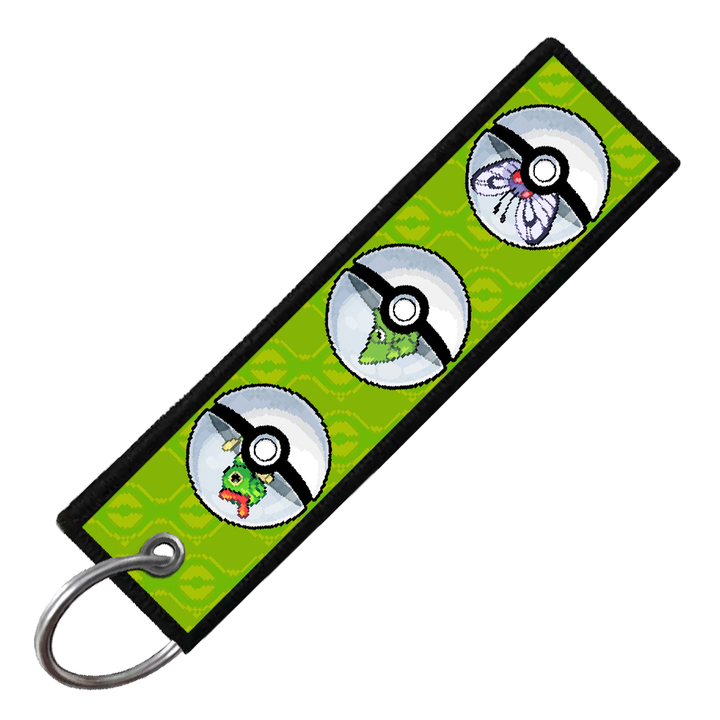 "CATERPIE POKEBALL EVO" CUSTOM KEY TAG