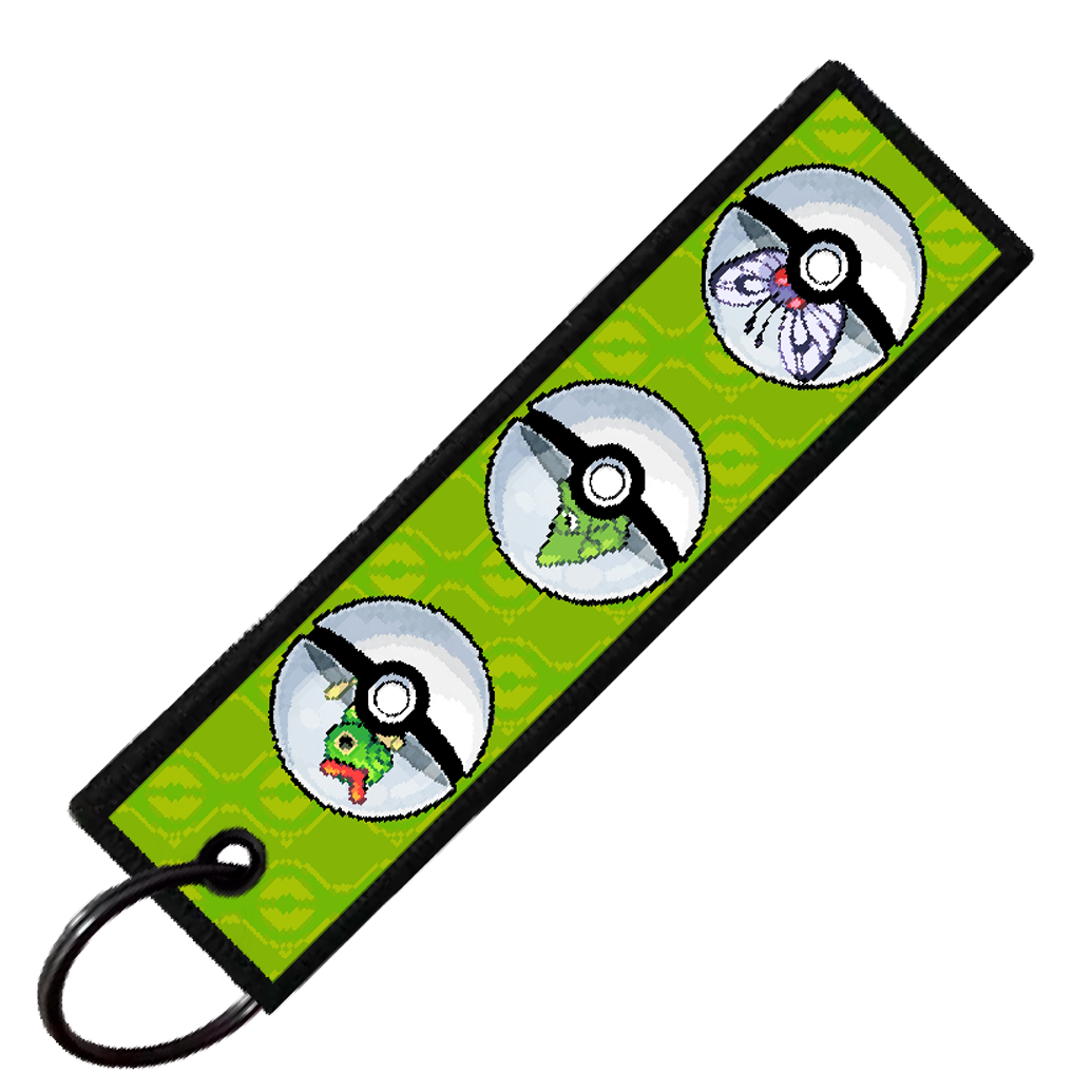 "CATERPIE POKEBALL EVO" CUSTOM KEY TAG