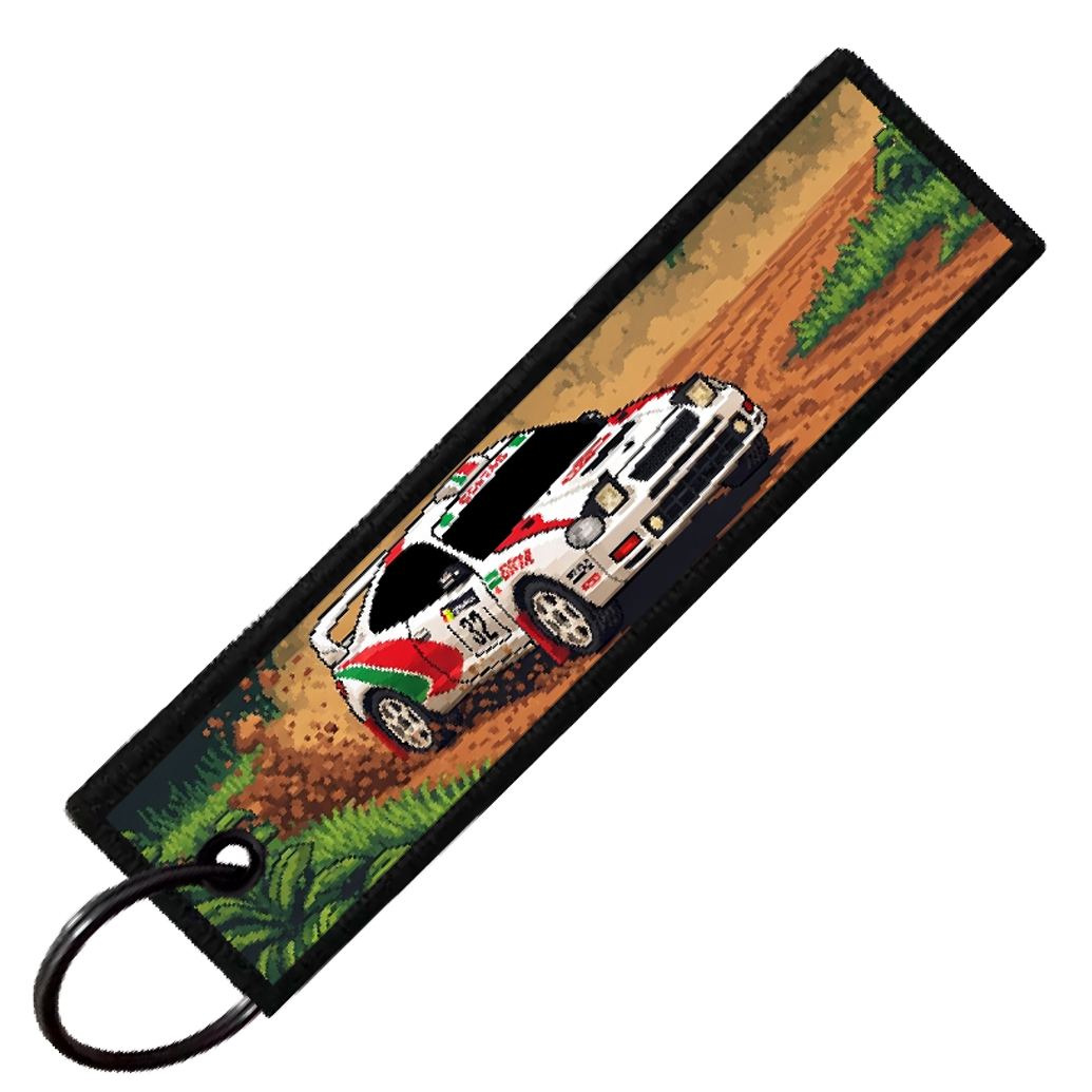 "CELICA GTS 8-BIT RALLY" CUSTOM KEY TAG