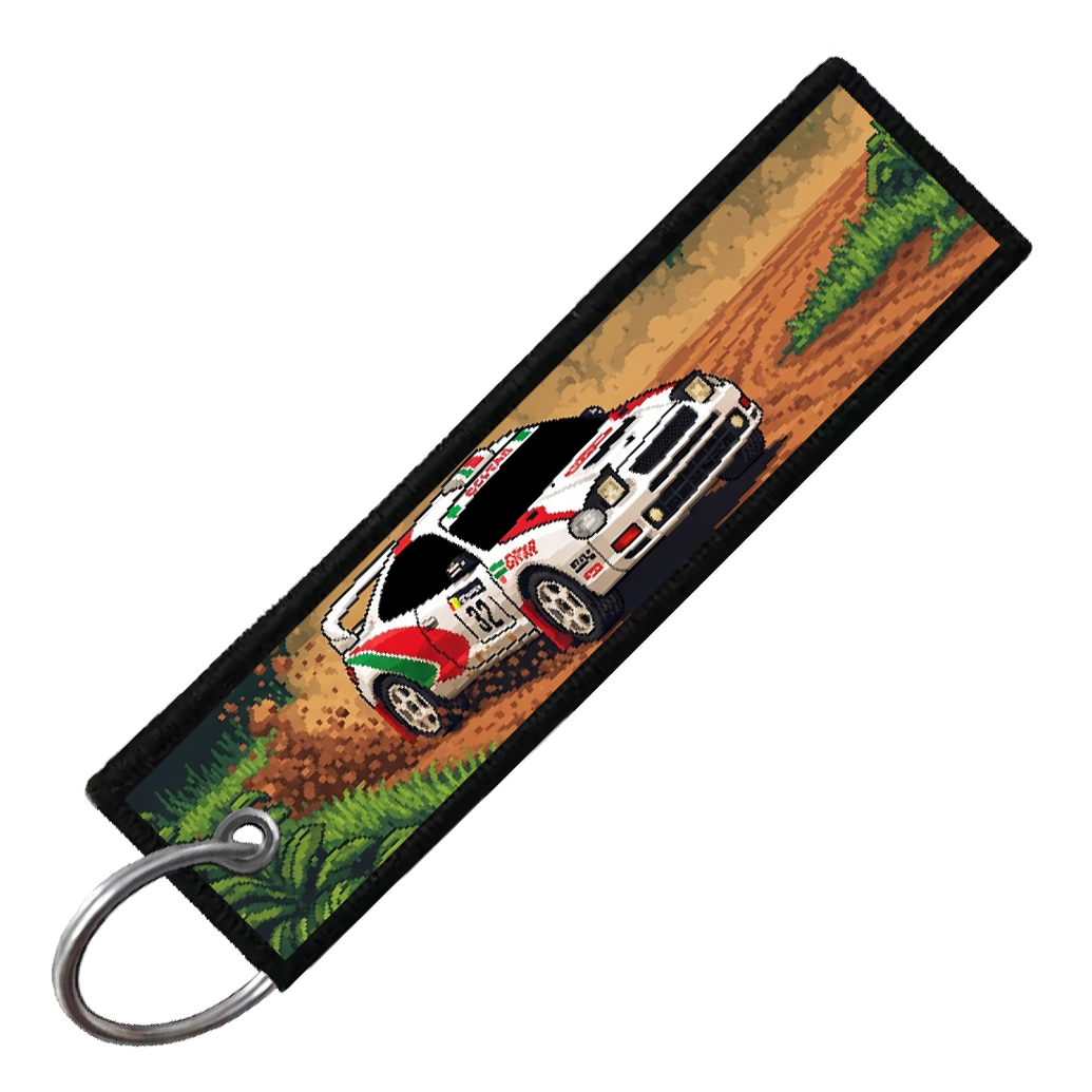 "CELICA GTS 8-BIT RALLY" CUSTOM KEY TAG