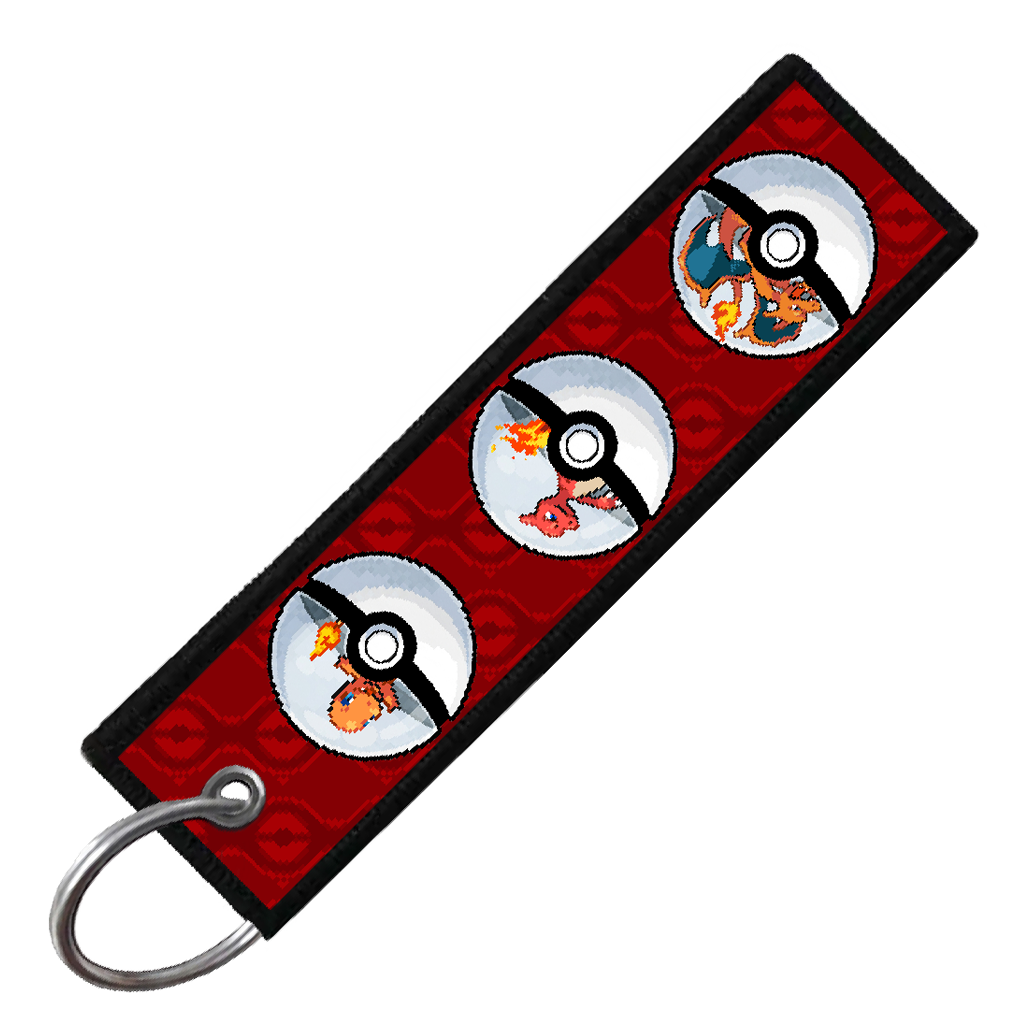 "CHARMANDER POKEBALL EVO" CUSTOM KEY TAG
