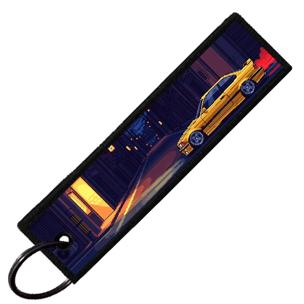 "E36 PIXEL SIDE PROFILES" CUSTOM KEY TAG