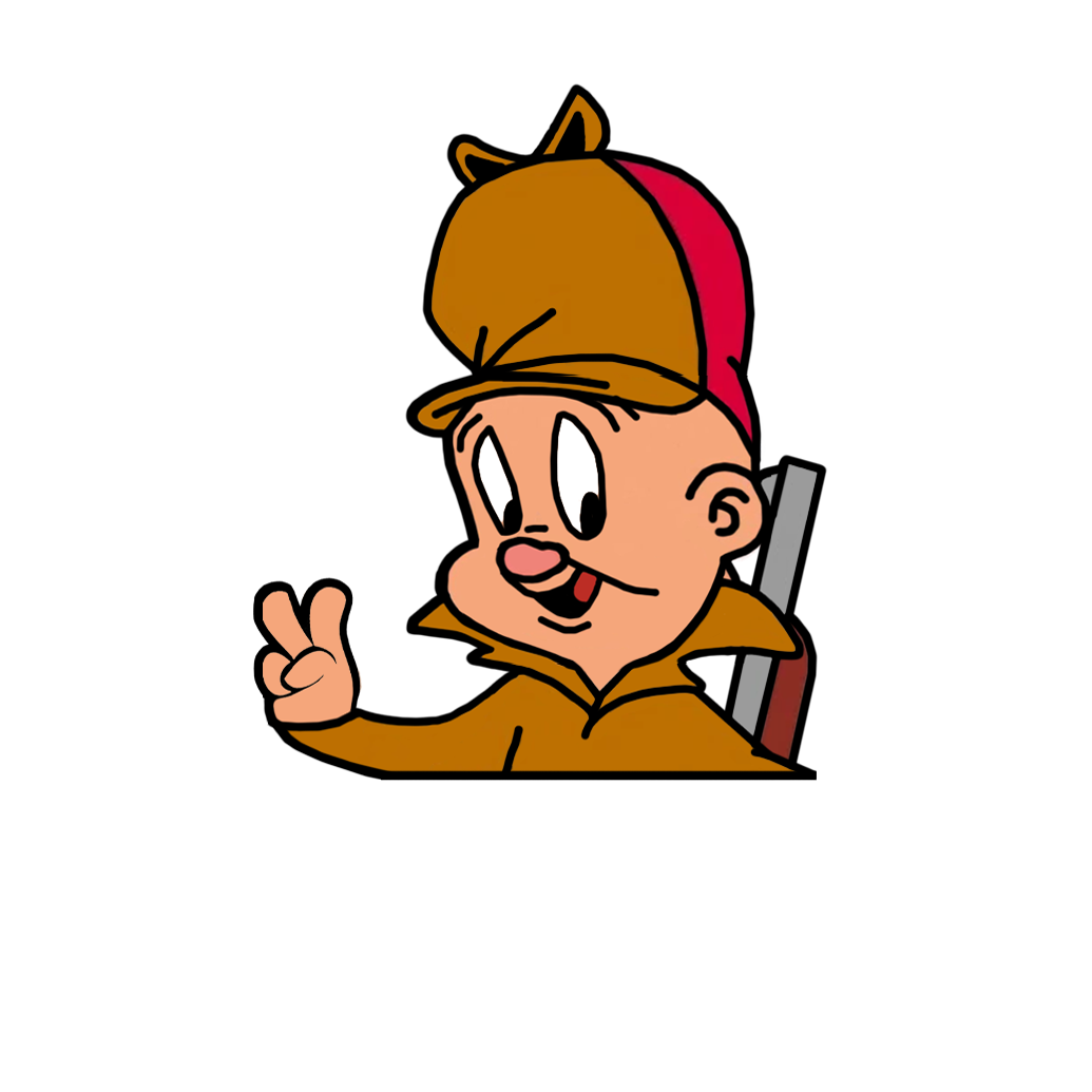 "ELMER FUDD" LOONEY TUNES WINDOW PEEKER