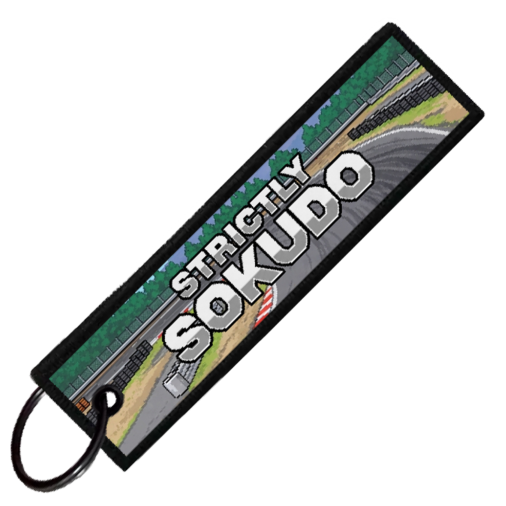 "FUJI SPEEDWAY 8-BIT DRIFTERS" CUSTOM KEY TAG