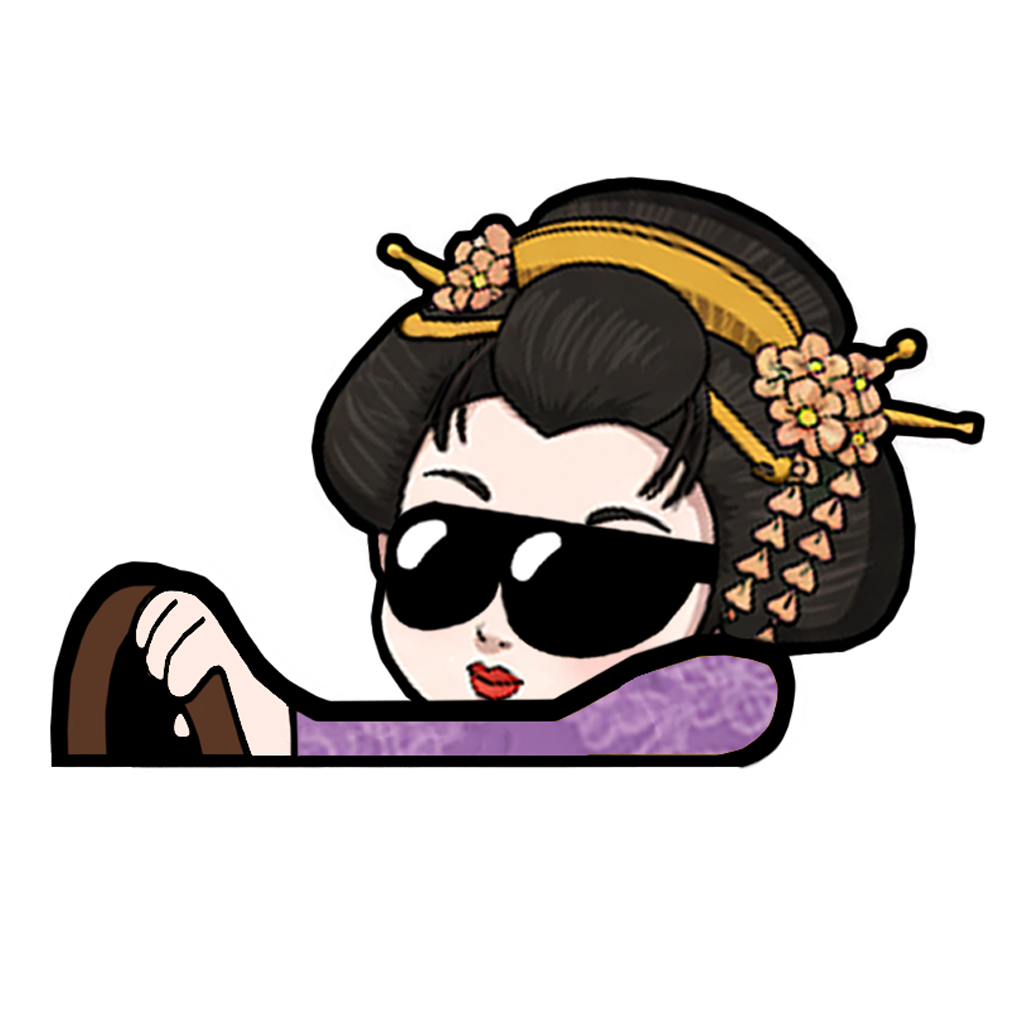 "GEISHA" JAPAN CULTURE MOBBIN PEEKERS