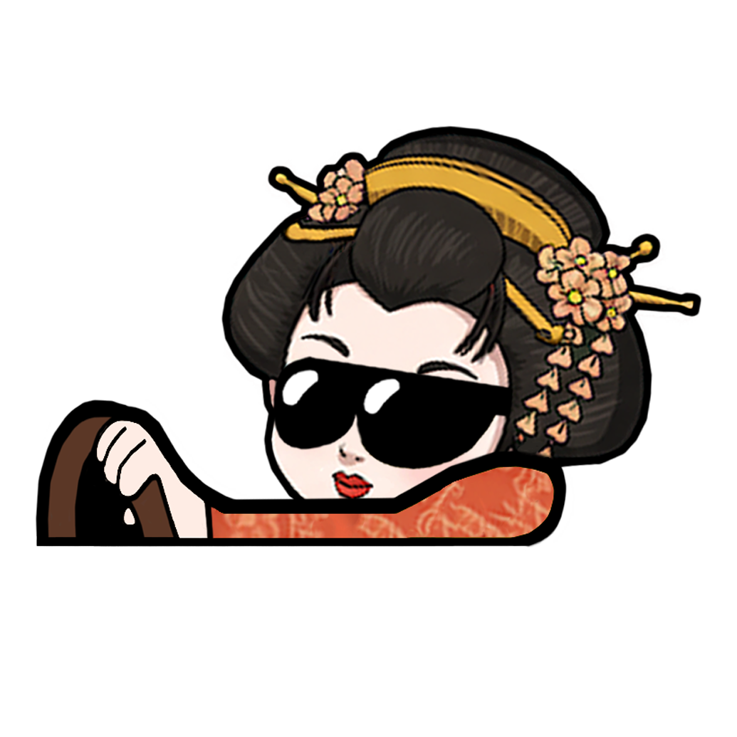 "GEISHA" JAPAN CULTURE MOBBIN PEEKERS