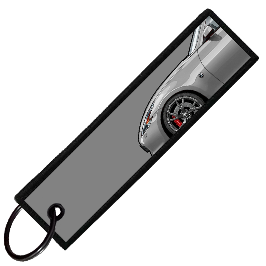 "GREY 370Z SIDE PROFILE" CUSTOM KEY TAG
