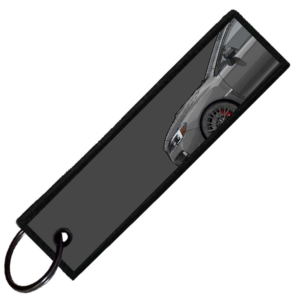 "DARK GREY WRX STI SIDE PROFILE" CUSTOM KEY TAG