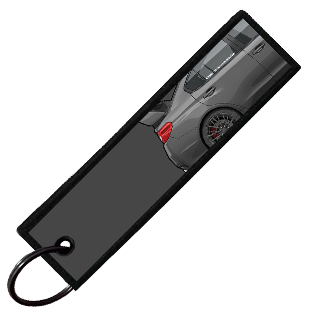 "DARK GREY WRX STI SIDE PROFILE" CUSTOM KEY TAG