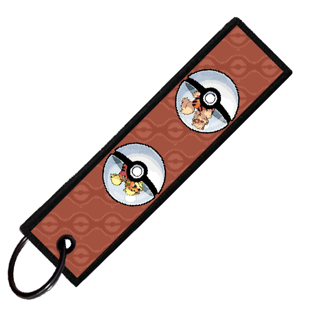 "GROWLITHE POKEBALL EVO" CUSTOM KEY TAG