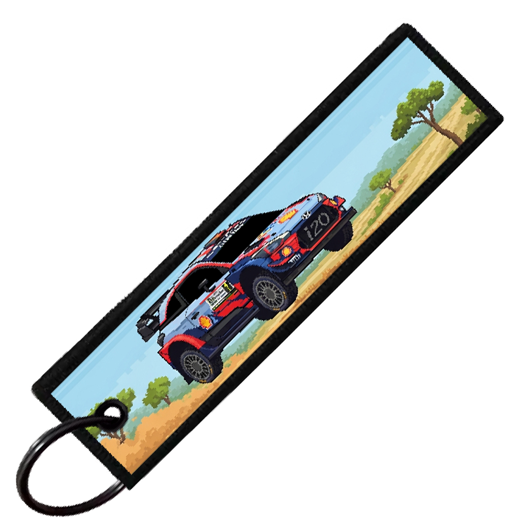 "HYUNDAI I20 8-BIT RALLY" CUSTOM KEY TAG