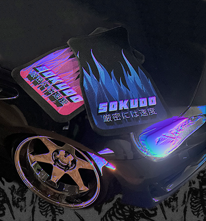 "ORANGE INFERNO" FLOOR MATS