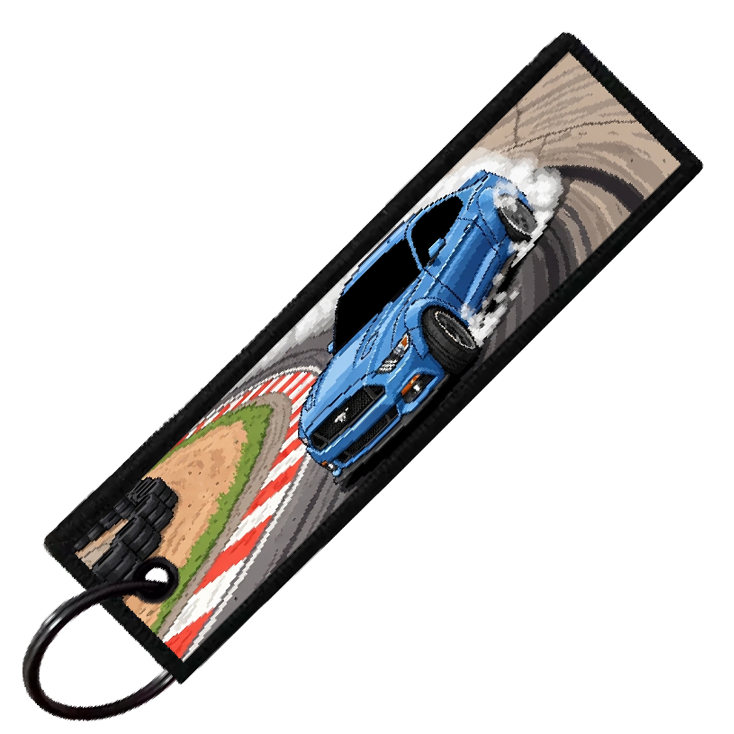 "IRWINDALE SPEEDWAY 8-BIT DRIFTERS" CUSTOM KEY TAG
