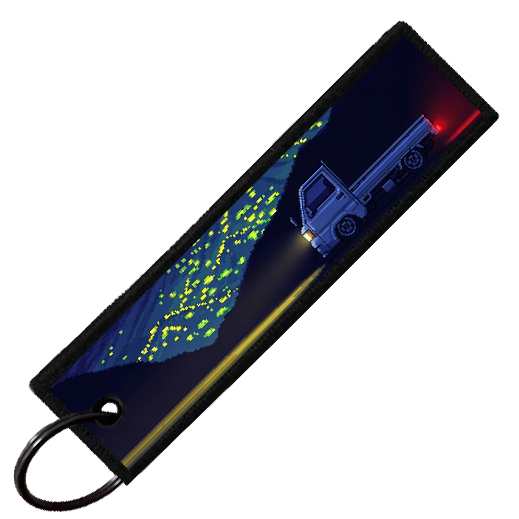 "KEI TRUCK PIXEL SIDE PROFILES" CUSTOM KEY TAG