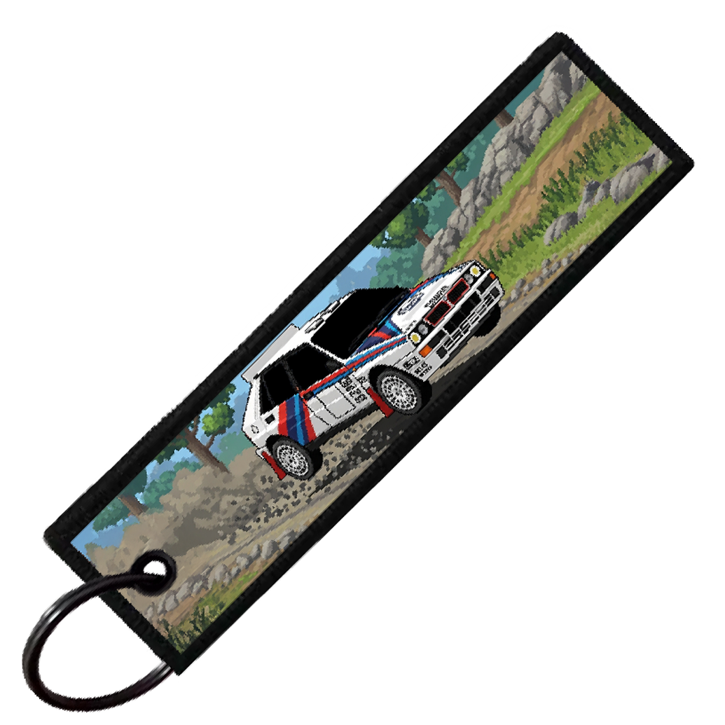 "LANCIA 8-BIT RALLY" CUSTOM KEY TAG