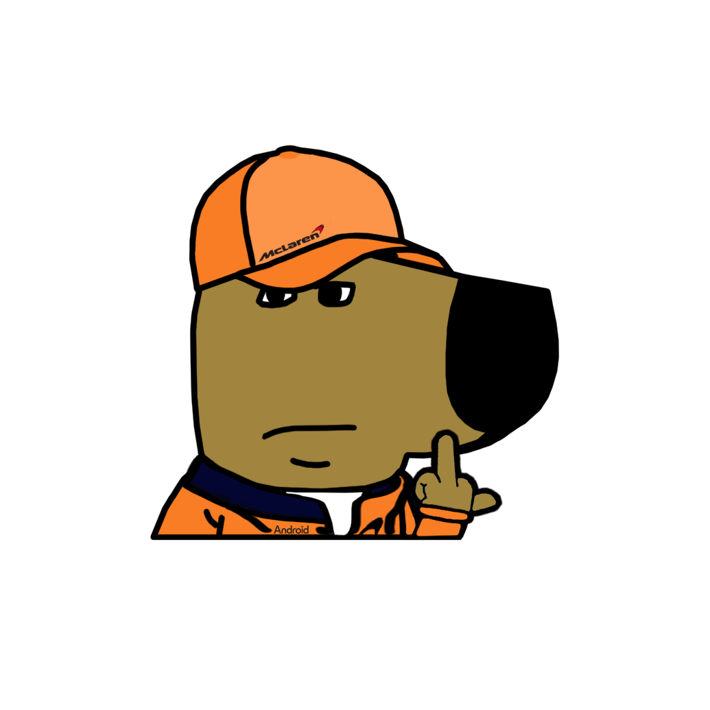 "LANDO F1" CHILL GUY WINDOW PEEKER