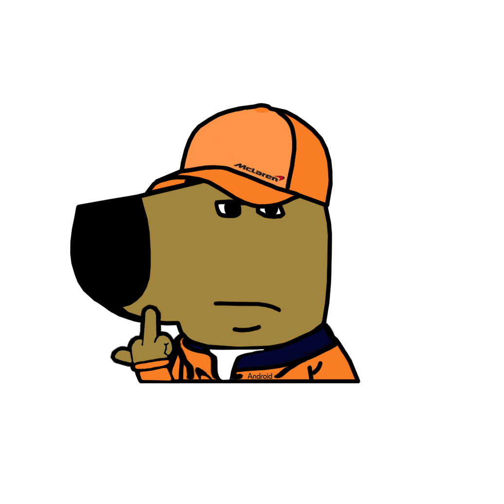 "LANDO F1" CHILL GUY WINDOW PEEKER